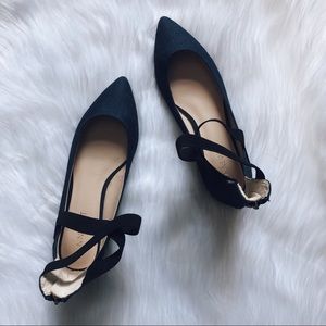 Nine West Ankle Strap Pointed Toe Flats